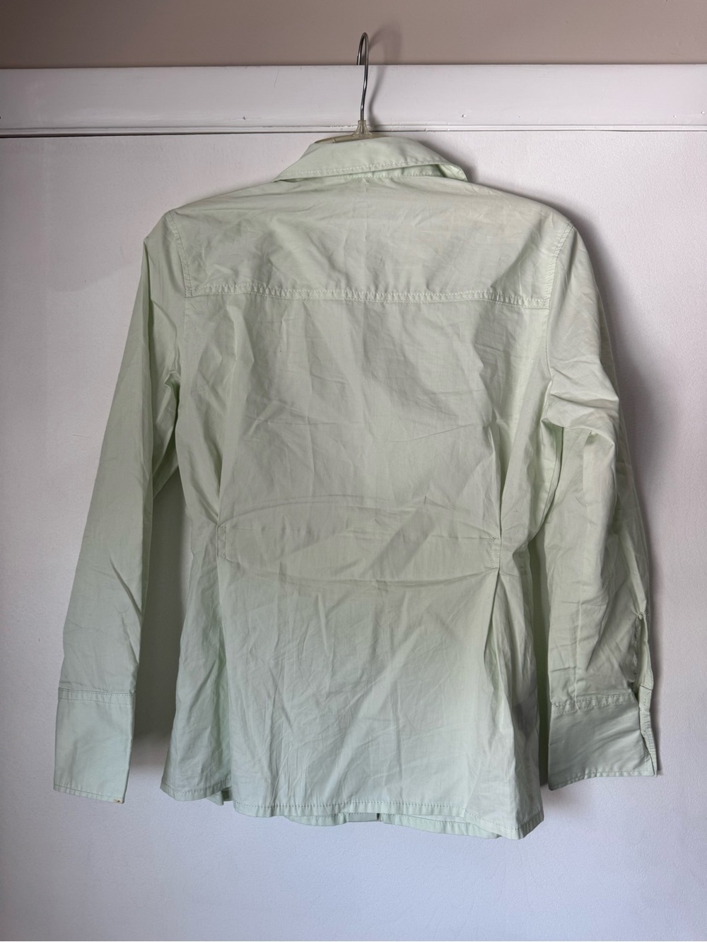 Mango Pale Mint Button-Up Top - Picture 4 of 7